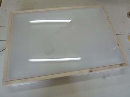 自作 トレース台 草木染工房 ひとつ屋