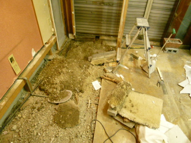 DIY セルフリノベーション「土木工事再開」