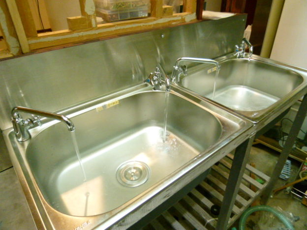 自作!! 二槽シンク流し台 ③