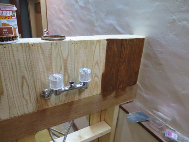 ワークショップ･スペースのシンク設置 （その2）