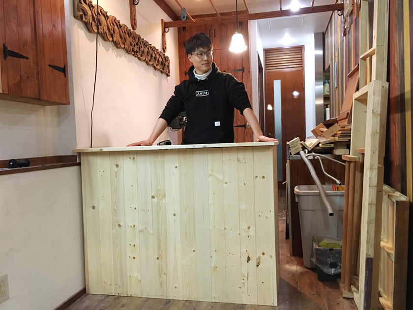 DIY セルフリノベーション『カウンター完成!』