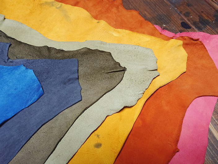 鹿革を草木染めしてみた