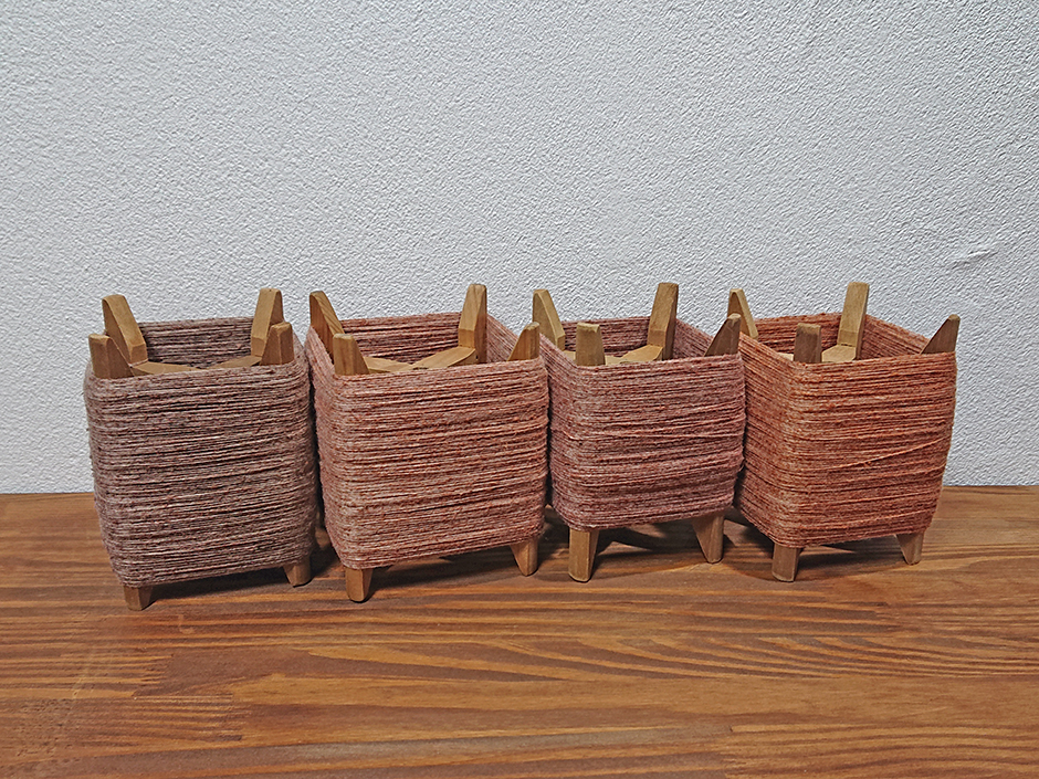 【草木染】梅の小枝(梅楚)での染め方/絹糸を染める。