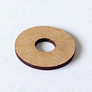 糸ボタン土台　糸ボタンベース　5個セット（丸） 無塗装（MDF） ナチュラル ハンドメイド材料