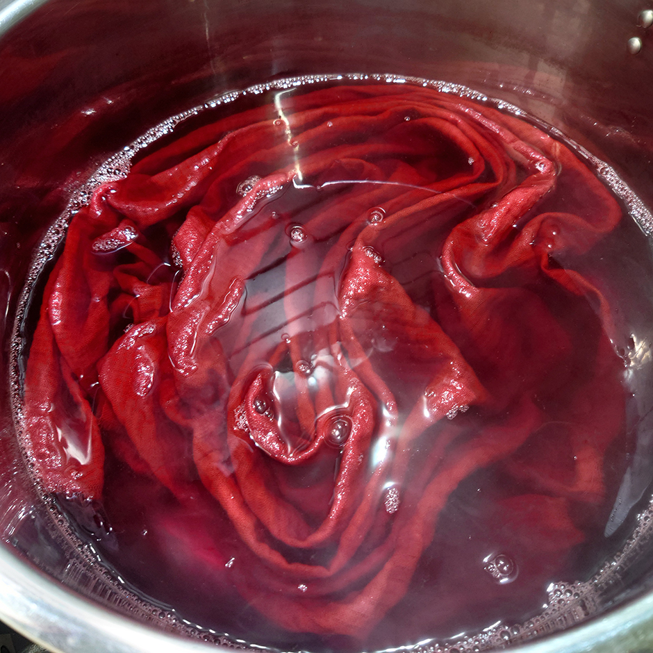 インドアカネで染める