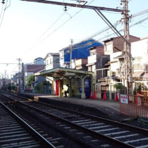 チンチン電車（阪堺電車）の「松虫」駅