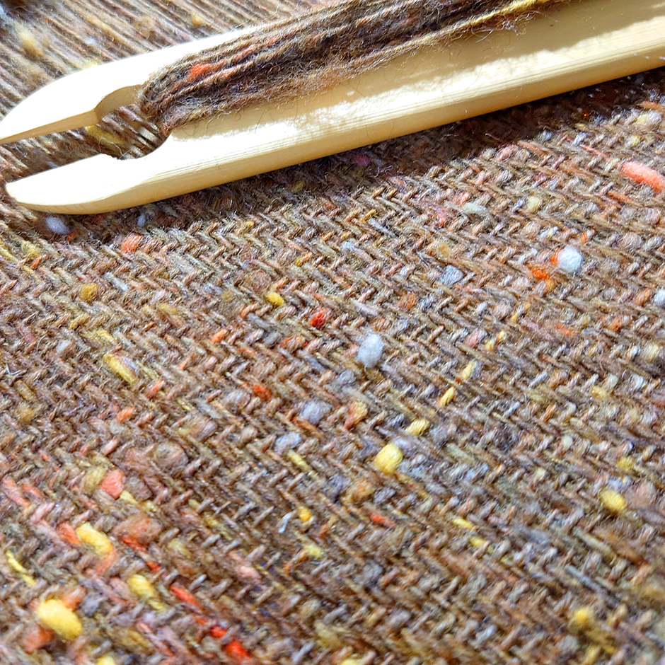 ミックス・ウールを織る