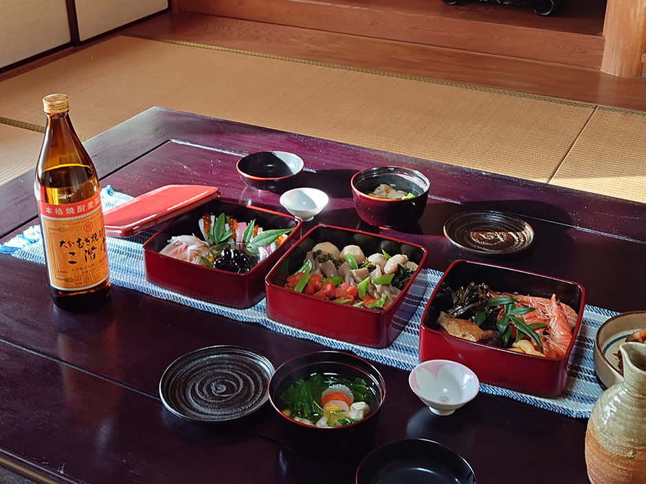 古民家工房の正月