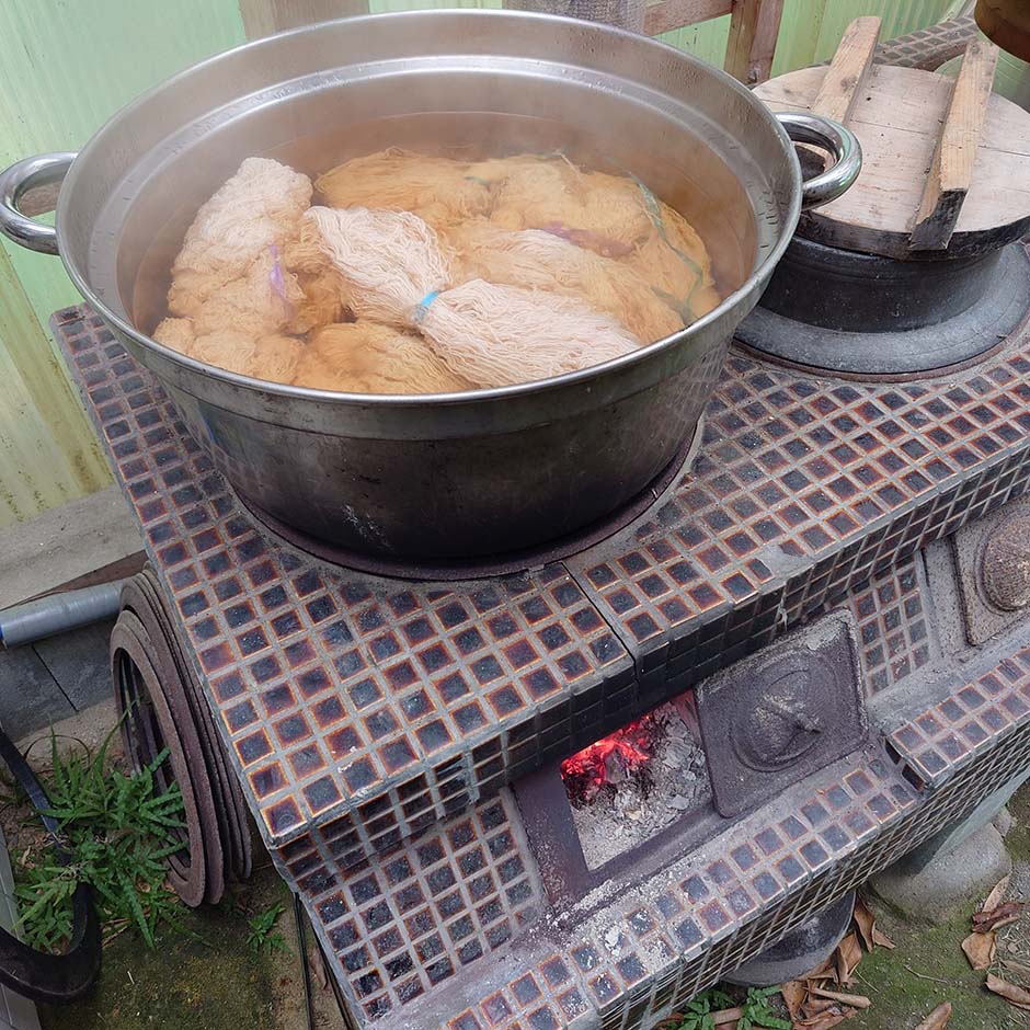 へっついさんの煙突修理