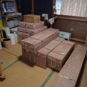 木製自動織機が届きました!