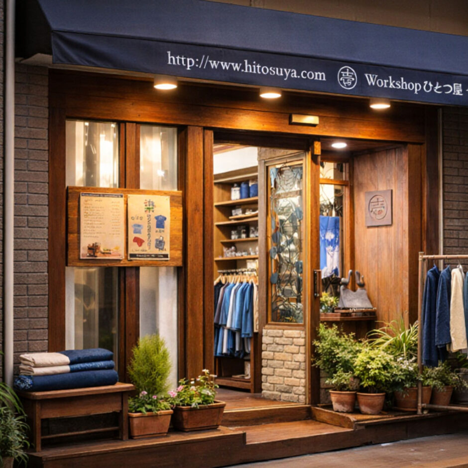 大阪・阿倍野にあるひとつ屋の実店舗と工房の様子